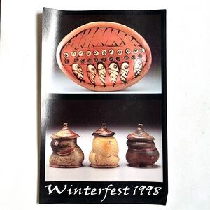 Winterfest 1998 Ceramic Arts Postcard- Vintage, features S.Lindsay N.Joerling